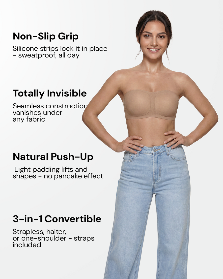 Soutien-gorge Bandeau Invisible Antiderapant