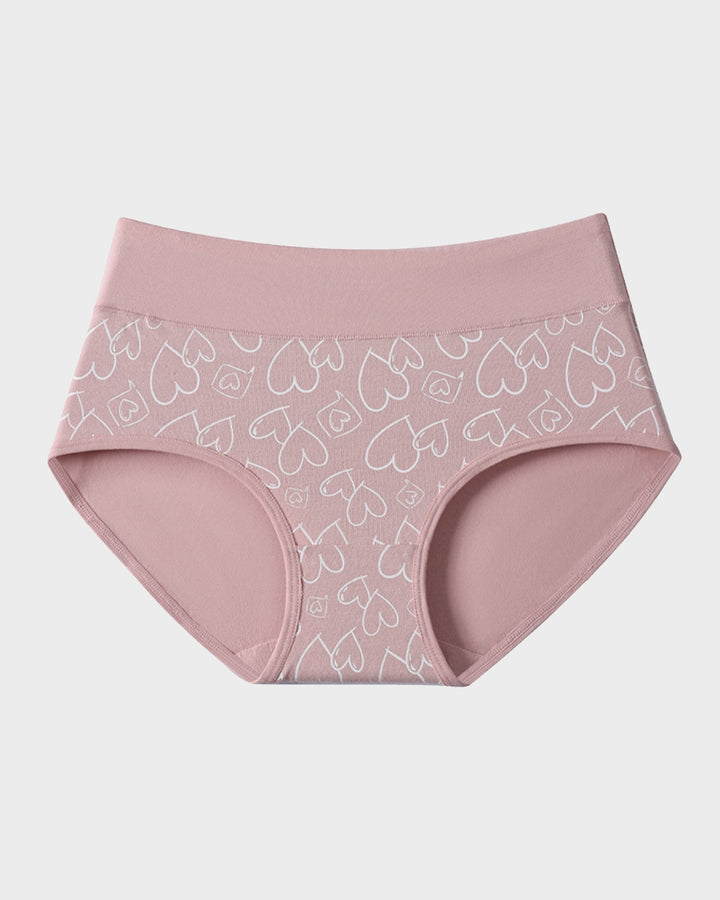 Culotte Coton Doux Imprime Coeurs - Lot de 6
