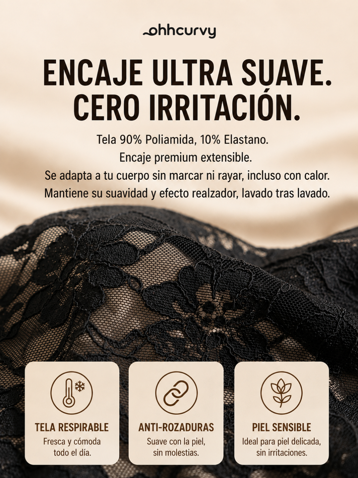 Brasier LaceLift | Realce Natural, Encaje Ultra Suave, Confort Total