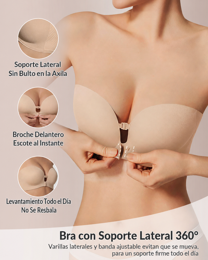 Brasier Push-Up con Broche Frontal