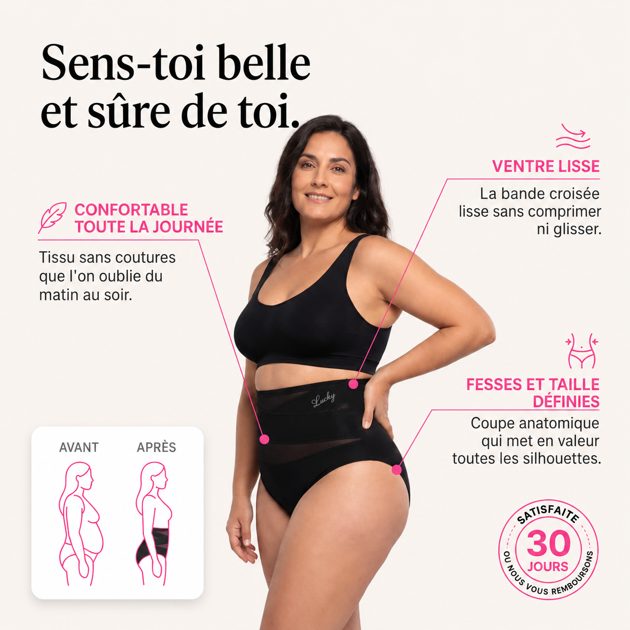 Culotte Gainante Taille Haute