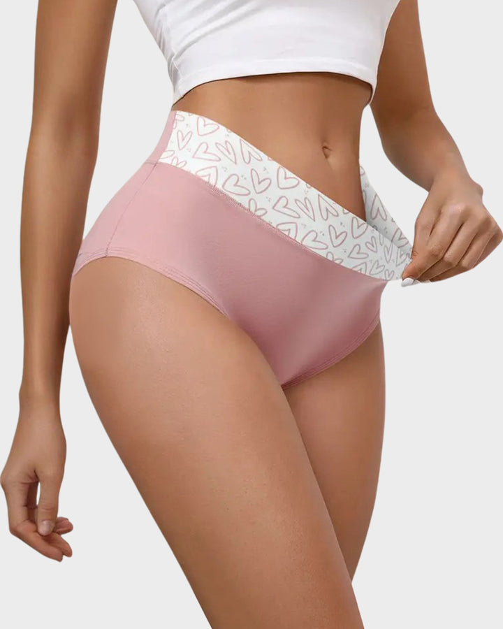 Culotte Coton Doux Imprime Coeurs - Lot de 6
