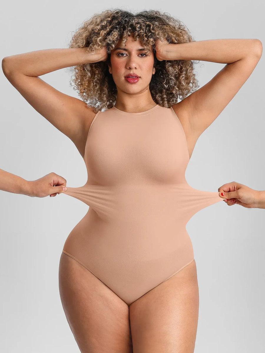 Body Gainant Col Rond Sans Manches