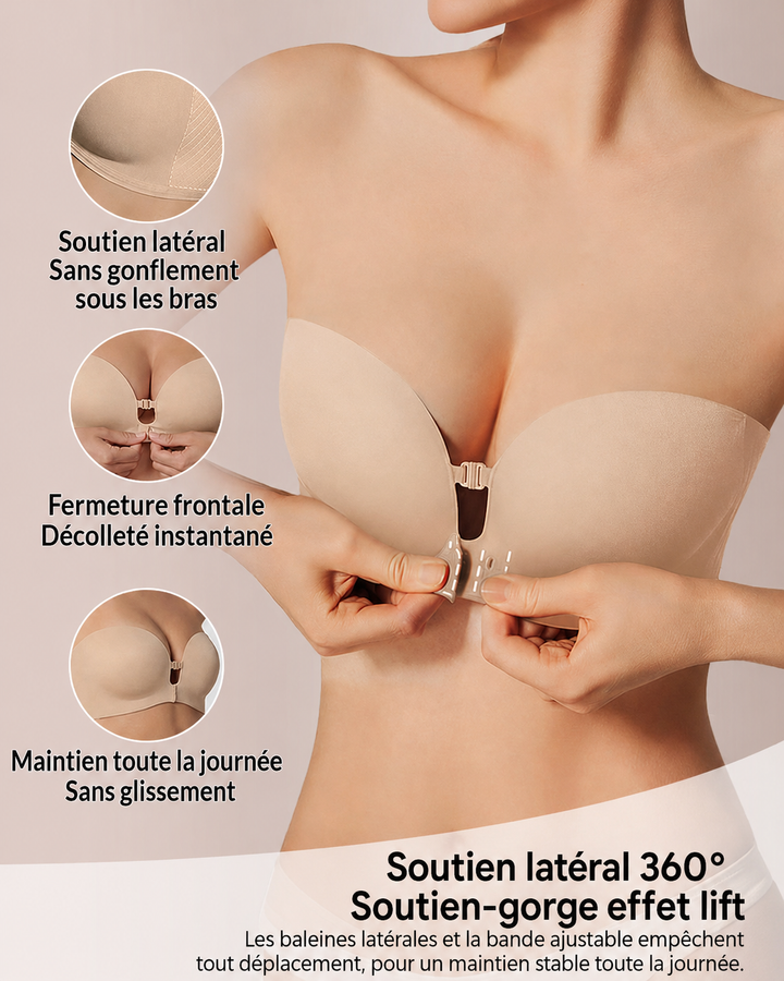 Brasier Push-Up con Broche Frontal