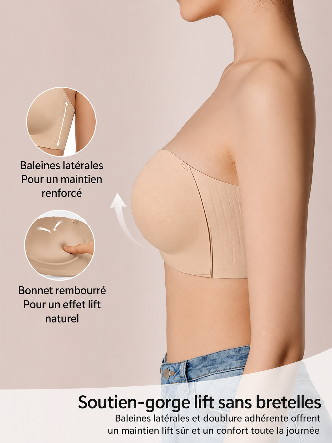 Brasier Push-Up con Broche Frontal