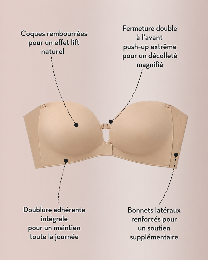 Brasier Push-Up con Broche Frontal