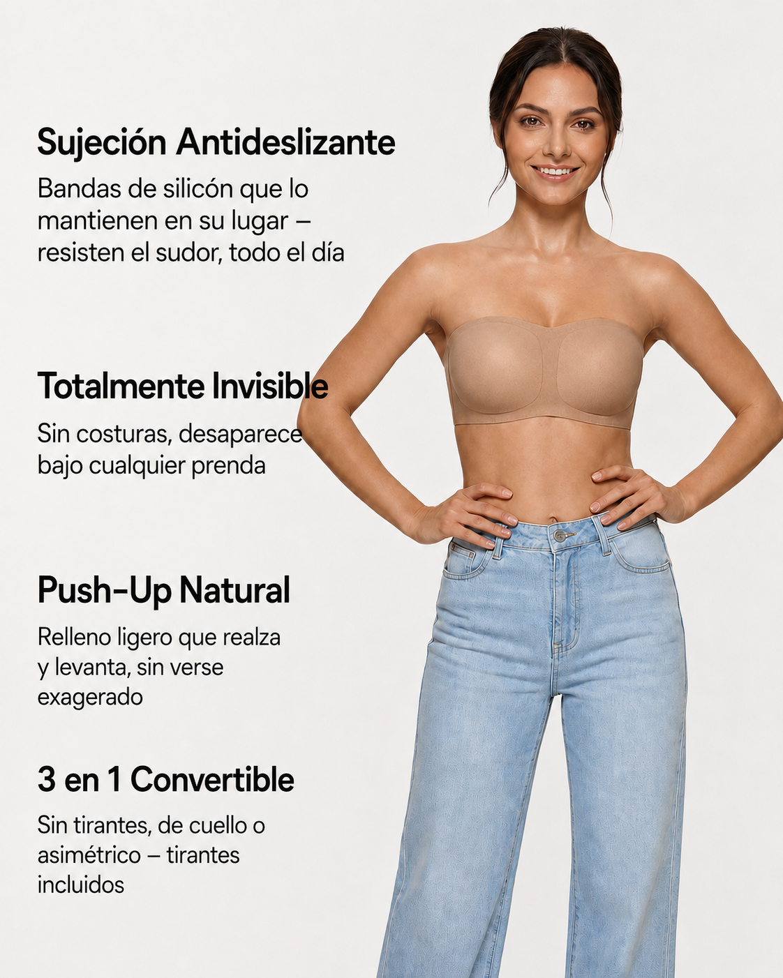 Brasier Bandeau Invisible Antideslizante