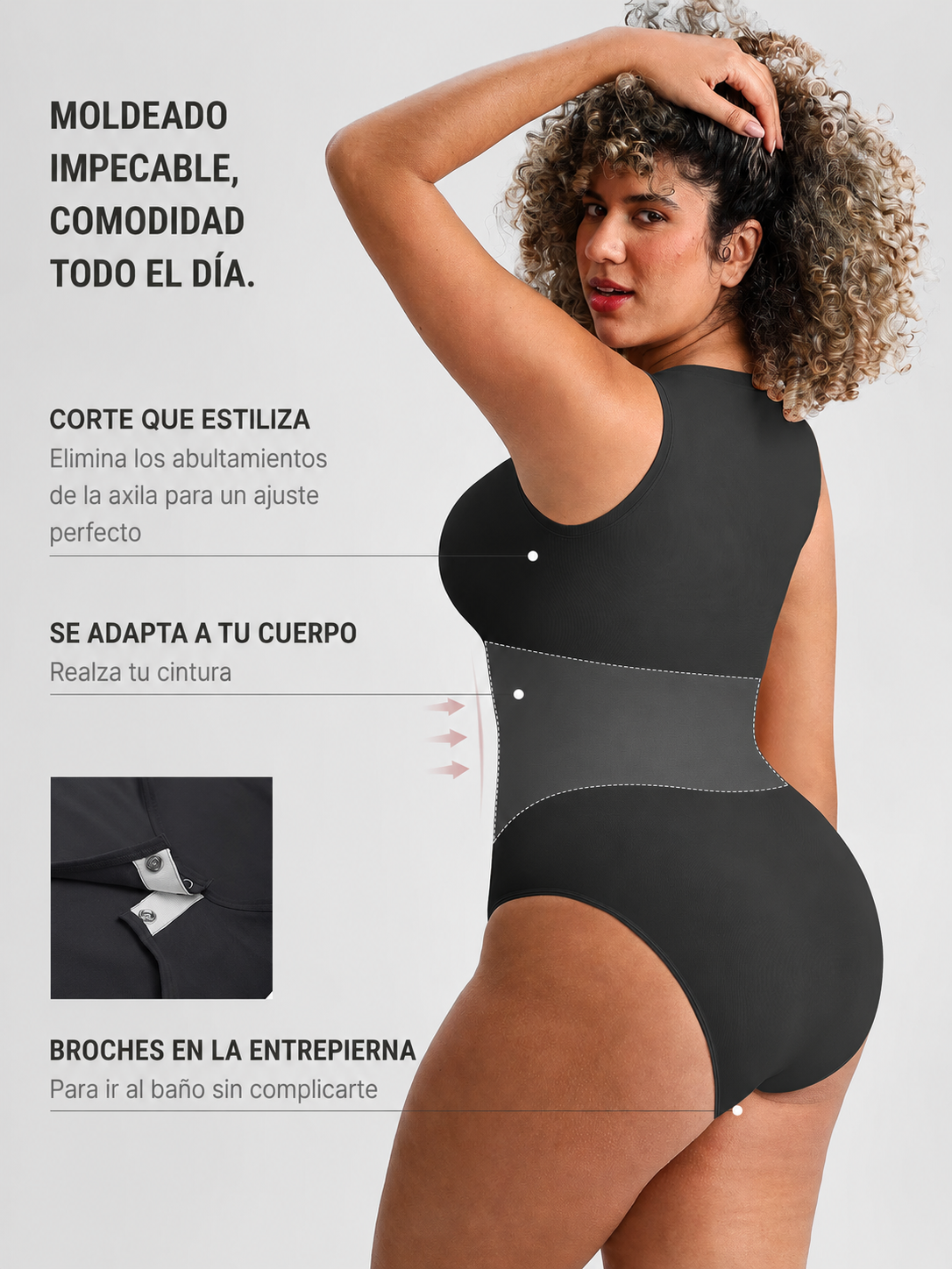 Body Moldeador Cuello Redondo Sin Mangas