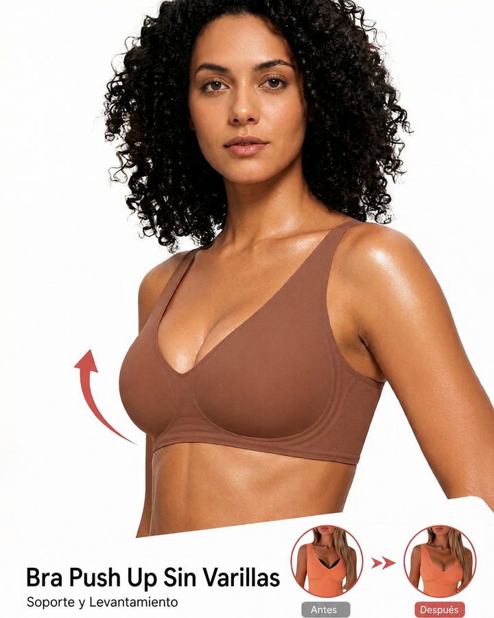 Brasier Push-Up Escote en V Profundo