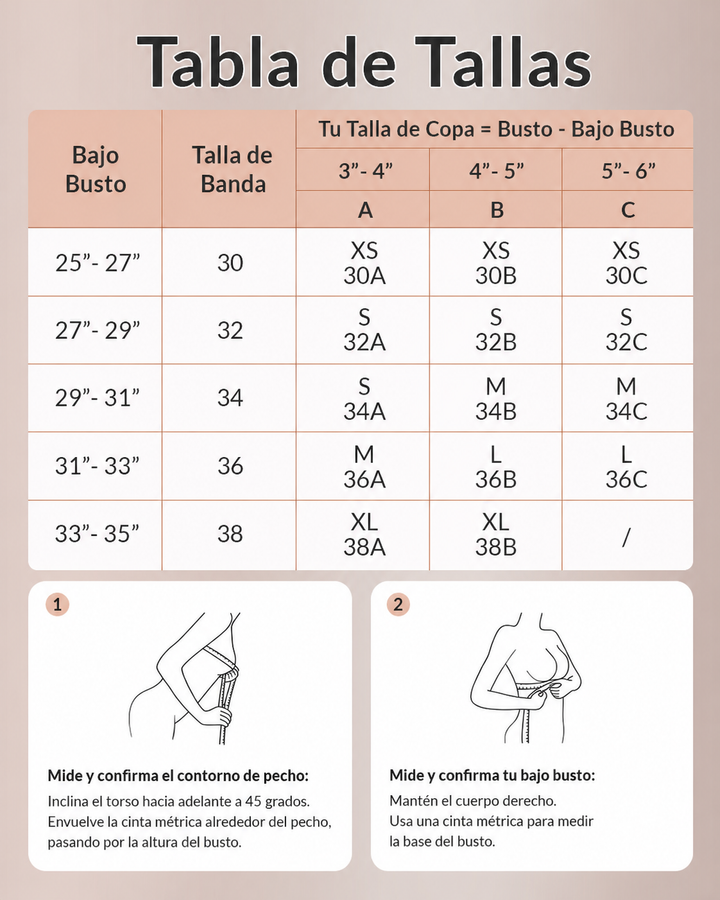 Brasier Bandeau Sin Varillas