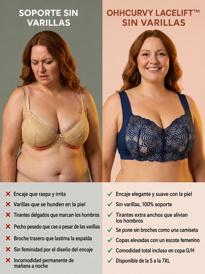 Brasier LaceLift | Realce Natural, Encaje Ultra Suave, Confort Total