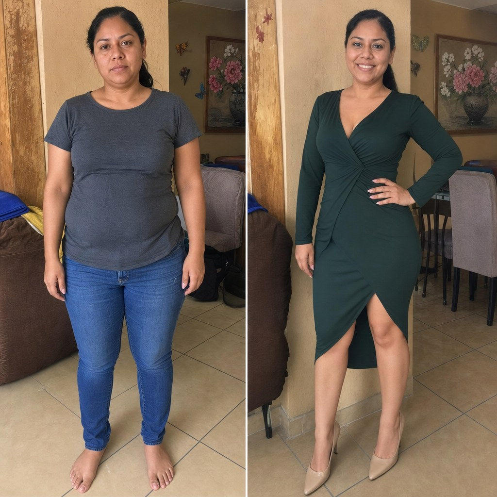 Antes y después de Melissa