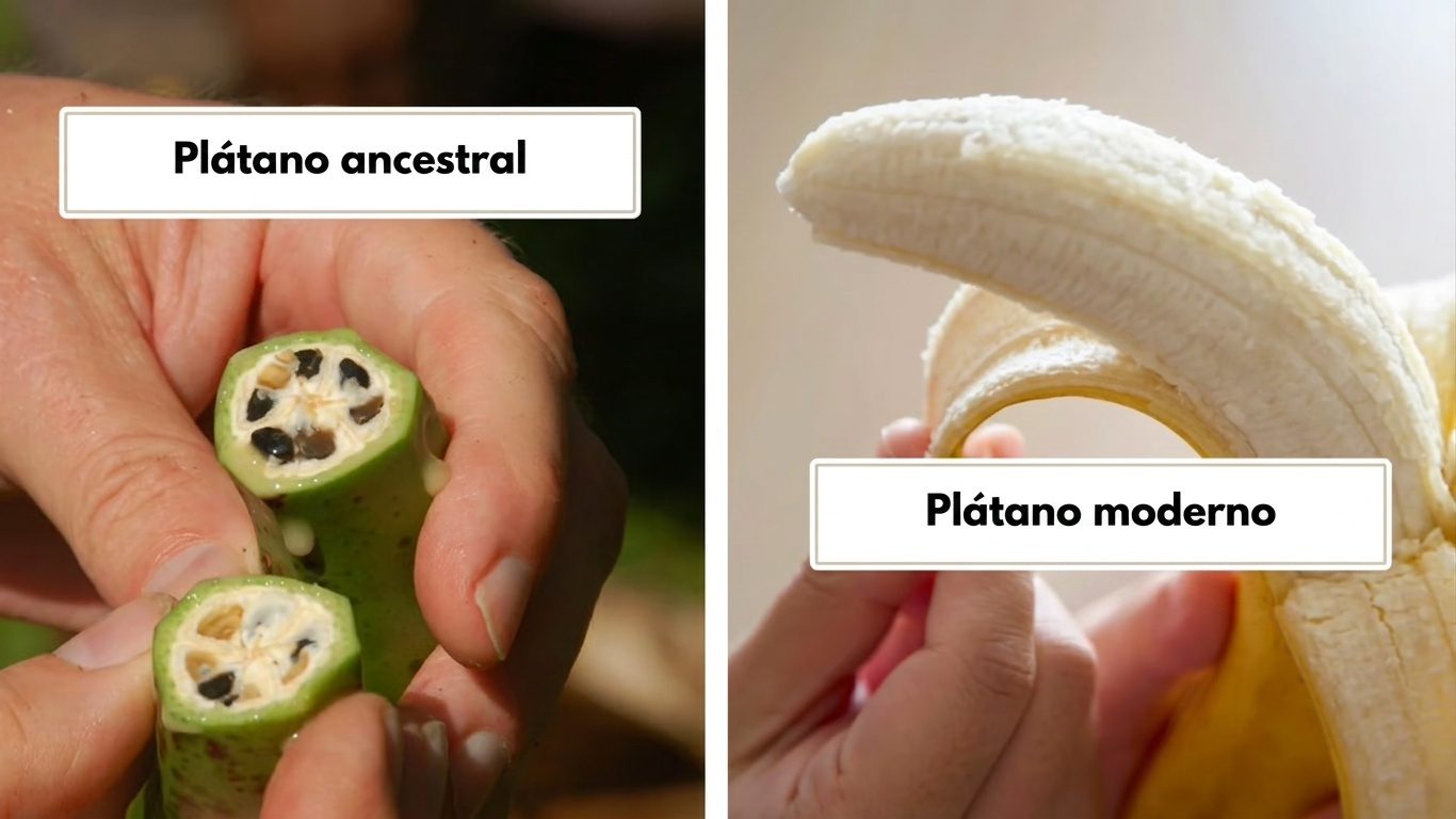 Plátano ancestral vs plátano moderno