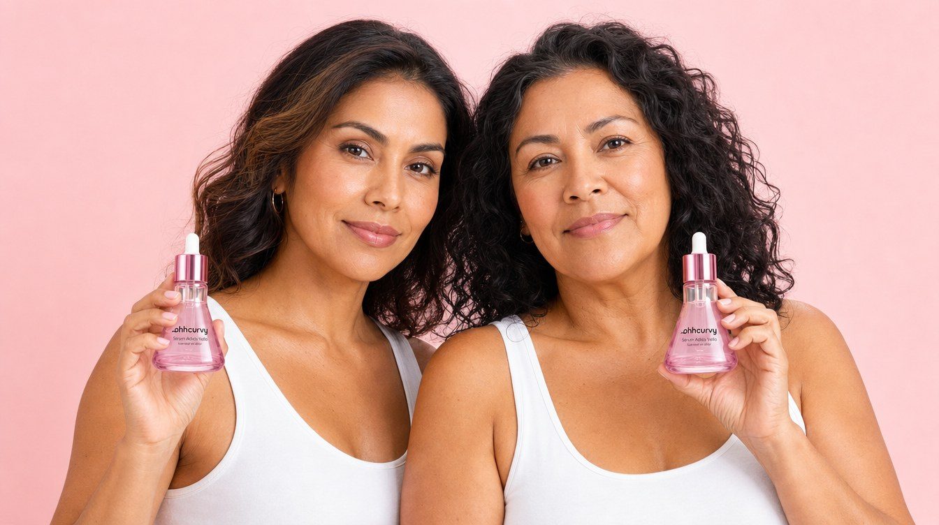 Dos mujeres con el sérum OhhCurvy